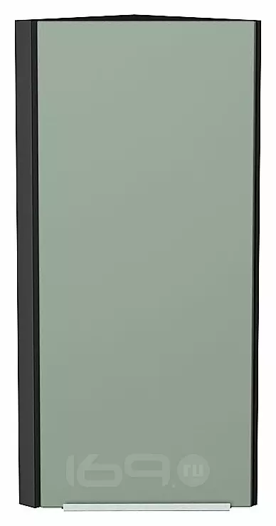 Шкаф верхний торцевой Фьюжн Silky Mint Graphite 920*300*306