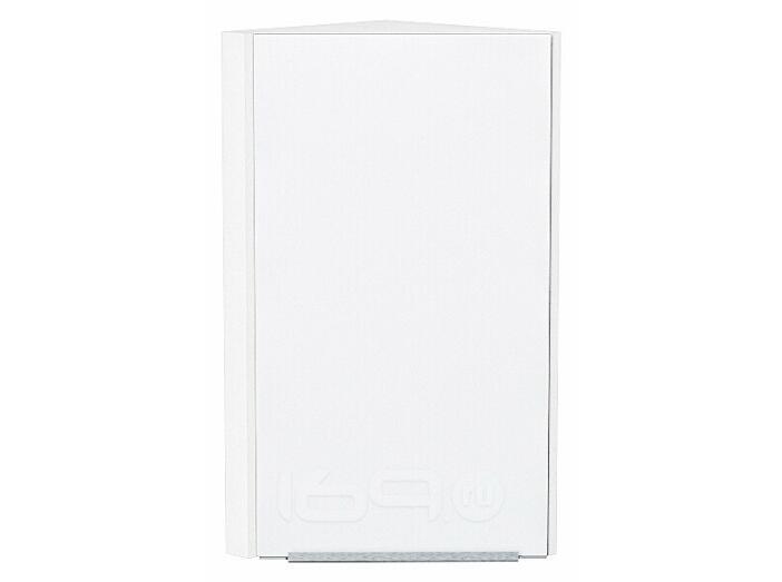 Шкаф верхний торцевой Фьюжн Silky White Белый 716*300*306