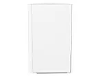 Шкаф верхний торцевой Фьюжн Silky White Белый 716*300*306