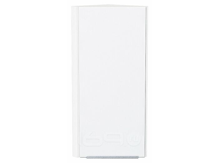 Шкаф верхний торцевой Фьюжн Silky White Белый 920*300*306