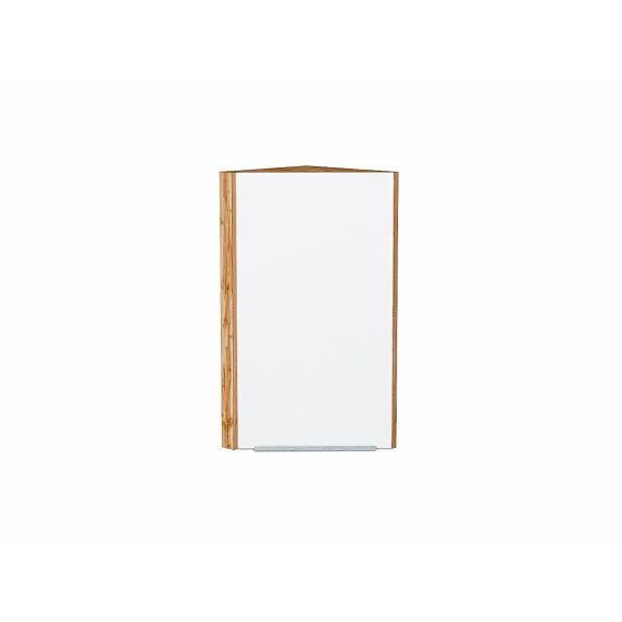 Шкаф верхний торцевой Фьюжн Silky White Дуб Вотан 716*300*306