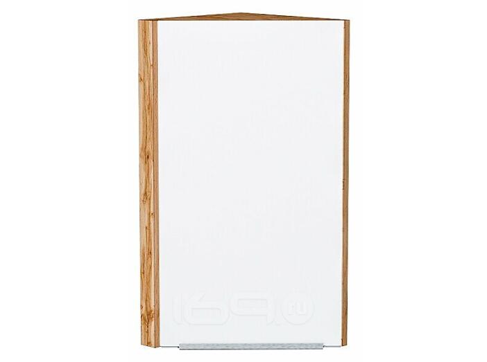 Шкаф верхний торцевой Фьюжн Silky White Дуб Вотан 716*300*306
