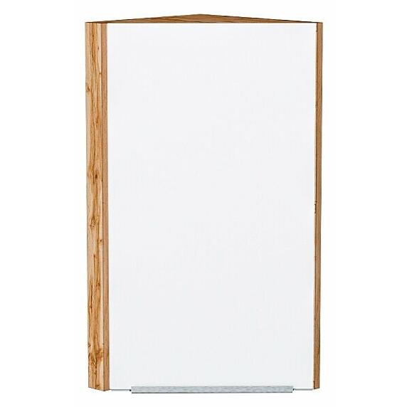 Шкаф верхний торцевой Фьюжн Silky White Дуб Вотан 716*300*306