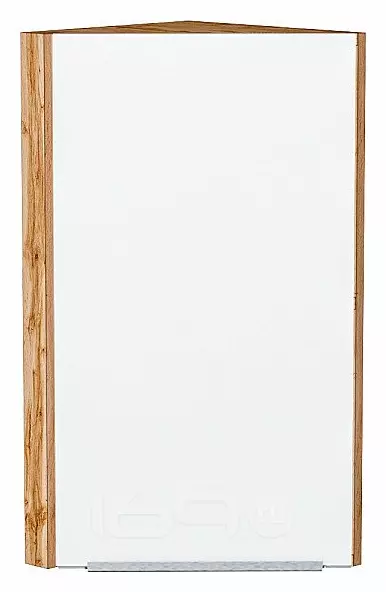 Шкаф верхний торцевой Фьюжн Silky White Дуб Вотан 716*300*306