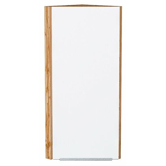 Шкаф верхний торцевой Фьюжн Silky White Дуб Вотан 920*300*306