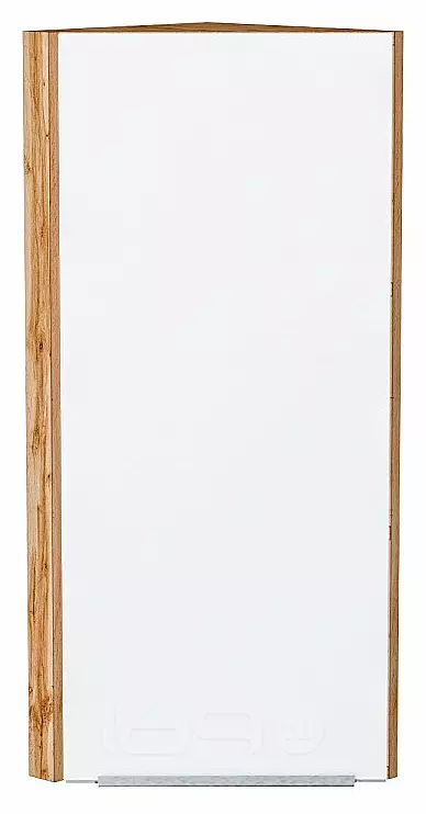 Шкаф верхний торцевой Фьюжн Silky White Дуб Вотан 920*300*306
