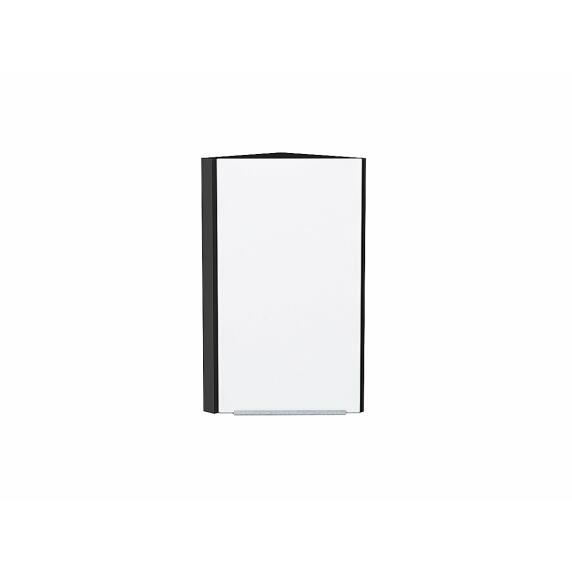 Шкаф верхний торцевой Фьюжн Silky White Graphite 716*300*306