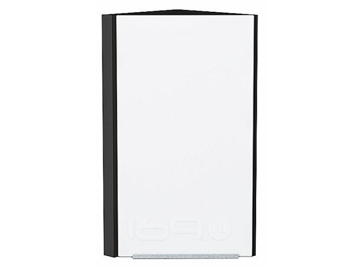 Шкаф верхний торцевой Фьюжн Silky White Graphite 716*300*306
