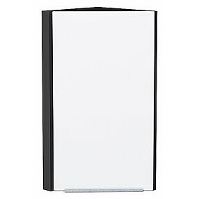 Шкаф верхний торцевой Фьюжн Silky White Graphite 716*300*306