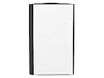 Шкаф верхний торцевой Фьюжн Silky White Graphite 716*300*306