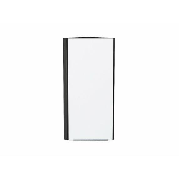 Шкаф верхний торцевой Фьюжн Silky White Graphite 920*300*306