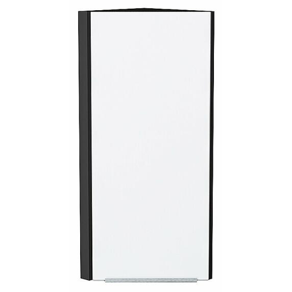 Шкаф верхний торцевой Фьюжн Silky White Graphite 920*300*306