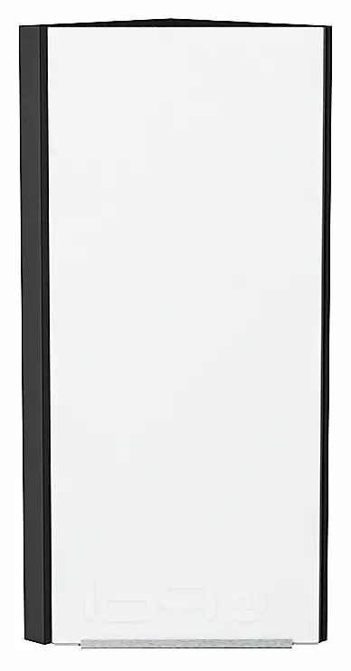 Шкаф верхний торцевой Фьюжн Silky White Graphite 920*300*306