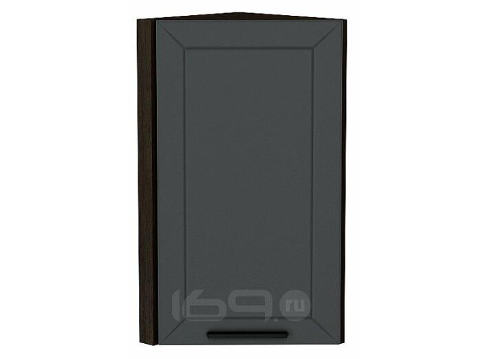 Шкаф верхний торцевой Глетчер Маренго Силк Graphite 716*300*304