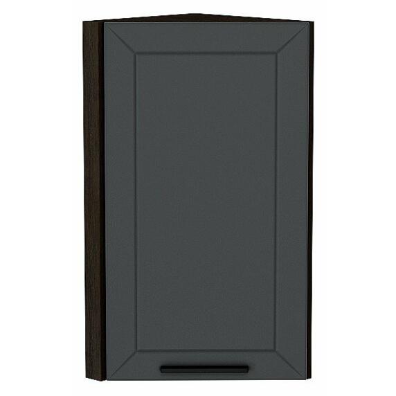 Шкаф верхний торцевой Глетчер Маренго Силк Graphite 716*300*304