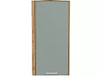 Шкаф верхний торцевой Квадро Аквамарин/Дуб Вотан 920*300*307