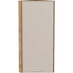 Шкаф верхний торцевой Квадро Кашемир/Дуб Вотан 920*300*307