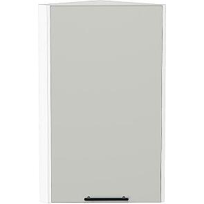 Шкаф верхний торцевой Лайт Special Grey/Белый 716*300*304
