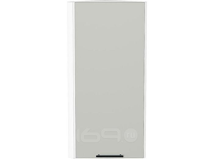 Шкаф верхний торцевой Лайт Special Grey/Белый 920*300*304