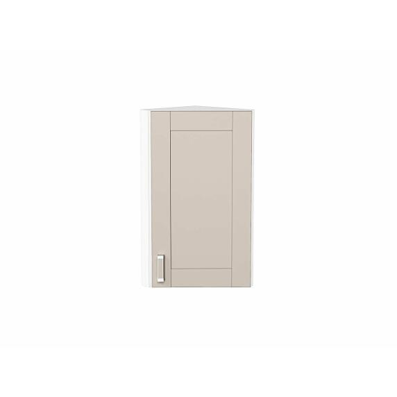 Шкаф верхний торцевой Лофт Cream Silk/Белый 716*300*306