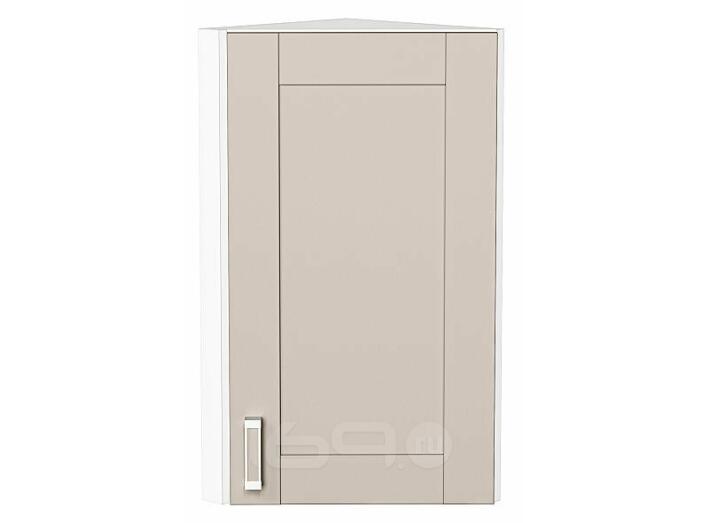 Шкаф верхний торцевой Лофт Cream Silk/Белый 716*300*306