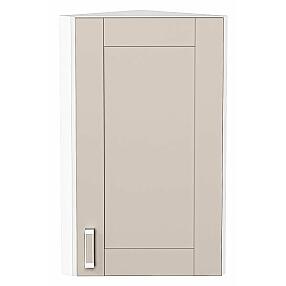 Шкаф верхний торцевой Лофт Cream Silk/Белый 716*300*306