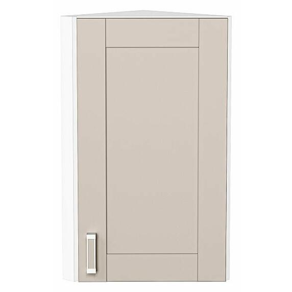 Шкаф верхний торцевой Лофт Cream Silk/Белый 716*300*306