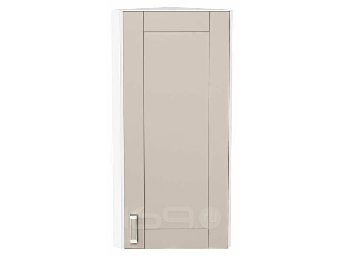 Шкаф верхний торцевой Лофт Cream Silk/Белый 920*300*306