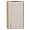 Шкаф верхний торцевой Лофт Cream Silk/Дуб Вотан 716*300*306
