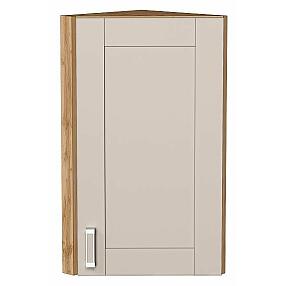 Шкаф верхний торцевой Лофт Cream Silk/Дуб Вотан 716*300*306