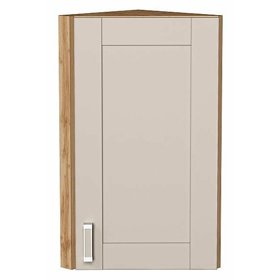 Шкаф верхний торцевой Лофт Cream Silk/Дуб Вотан 716*300*306