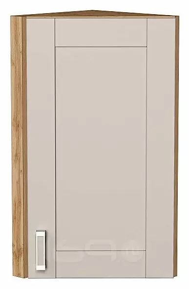 Шкаф верхний торцевой Лофт Cream Silk/Дуб Вотан 716*300*306