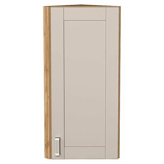Шкаф верхний торцевой Лофт Cream Silk/Дуб Вотан 920*300*306