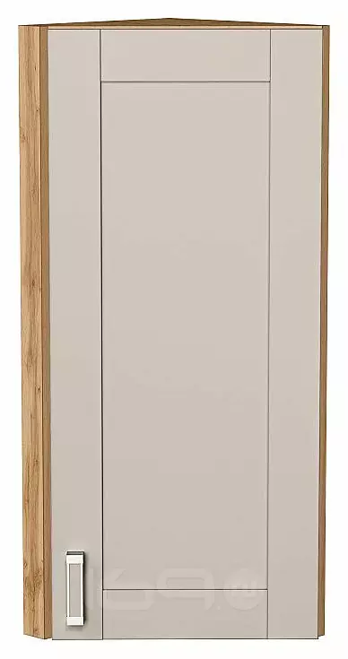 Шкаф верхний торцевой Лофт Cream Silk/Дуб Вотан 920*300*306