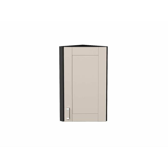 Шкаф верхний торцевой Лофт Cream Silk/Graphite 716*300*306