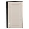 Шкаф верхний торцевой Лофт Cream Silk/Graphite 716*300*306