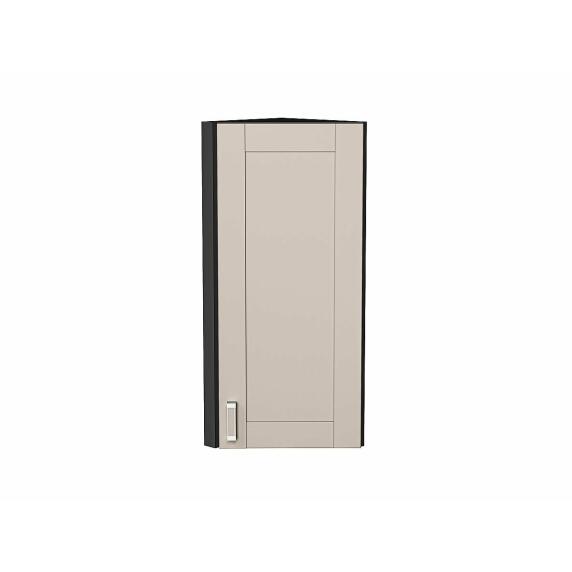 Шкаф верхний торцевой Лофт Cream Silk/Graphite 920*300*306