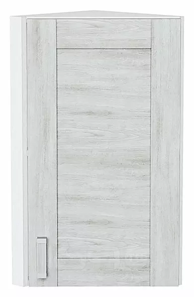 Шкаф верхний торцевой Лофт Nordic Oak/Белый 716*300*306
