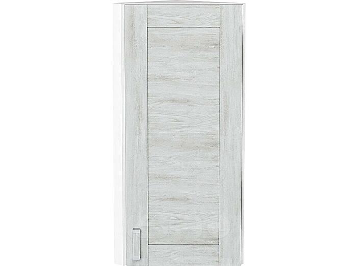 Шкаф верхний торцевой Лофт Nordic Oak/Белый 920*300*306