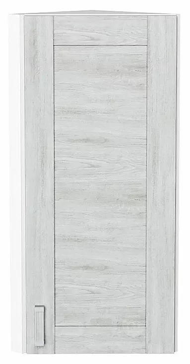 Шкаф верхний торцевой Лофт Nordic Oak/Белый 920*300*306