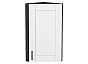 Шкаф верхний торцевой Лофт Super White Graphite 716*300*306