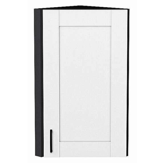 Шкаф верхний торцевой Лофт Super White Graphite 716*300*306