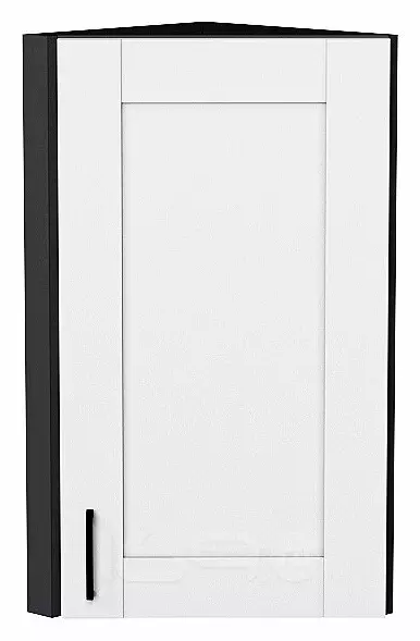 Шкаф верхний торцевой Лофт Super White Graphite 716*300*306
