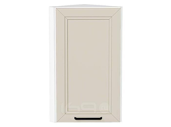 Шкаф верхний торцевой Нео Cream Silk/Белый 716*300*306