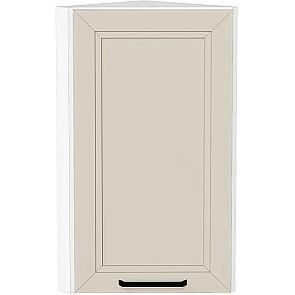 Шкаф верхний торцевой Нео Cream Silk/Белый 716*300*306