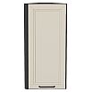 Шкаф верхний торцевой Нео Cream Silk/Graphite 920*300*306