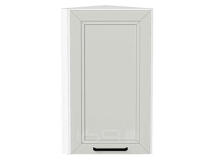 Шкаф верхний торцевой Нео Grey Silk/Белый 716*300*306