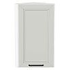 Шкаф верхний торцевой Нео Grey Silk/Белый 716*300*306