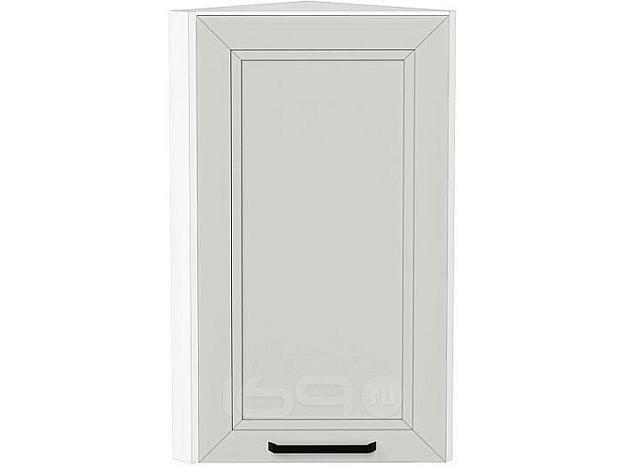 Шкаф верхний торцевой Нео Grey Silk/Белый 716*300*306