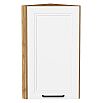Шкаф верхний торцевой Нео White Silk/Дуб Вотан 716*300*306